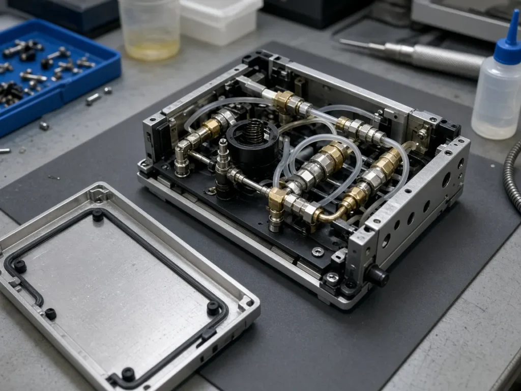 Open module on the bench