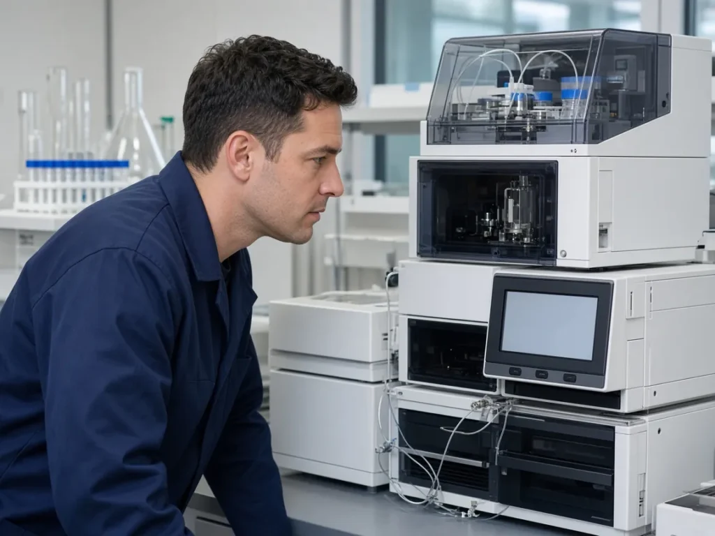System health check on an HPLC
